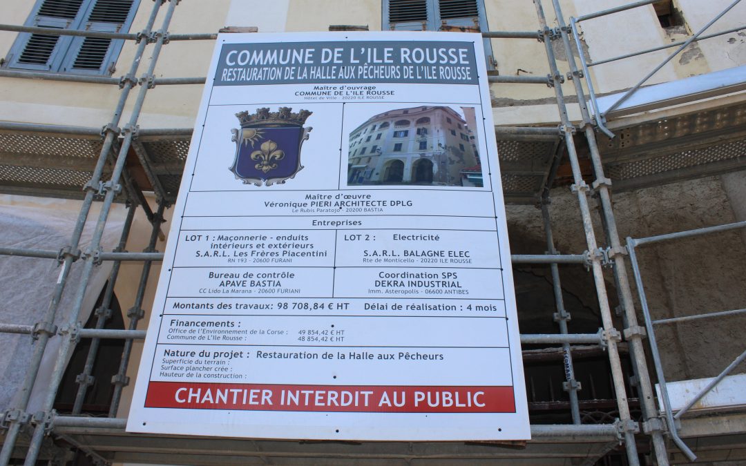 Début des travaux Halle des pêcheurs
