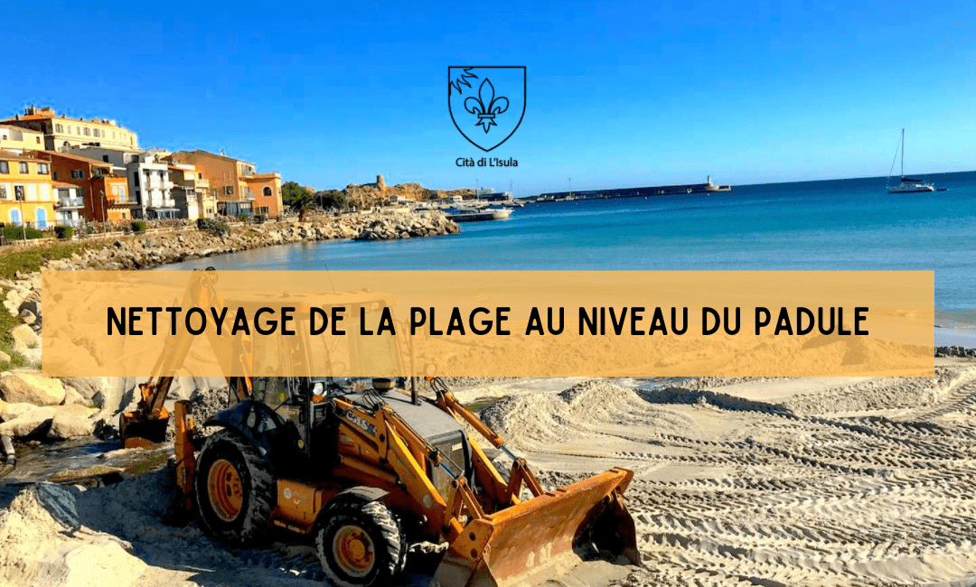 Nettoyage de la plage au niveau du Padule