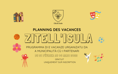 Programme des vacances Zitell’Isula
