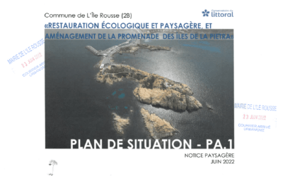 Travaux de restauration écologique et paysagère et aménagement de la promenade entre l’île de la Pietra et L’Ile-Rousse