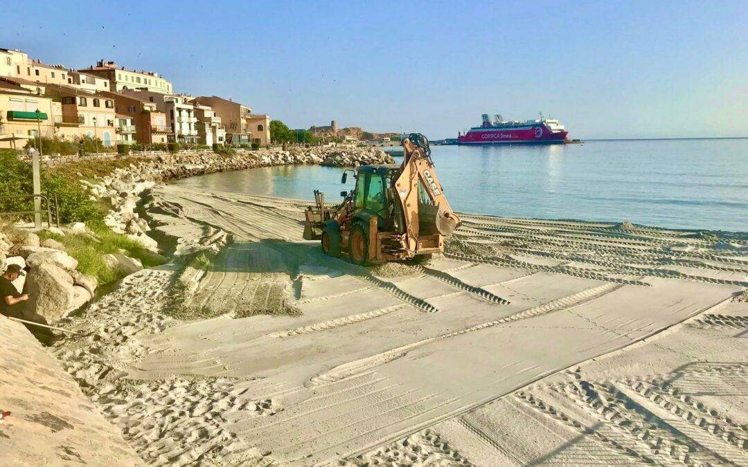 Nettoyage de la plage au niveau du Padule