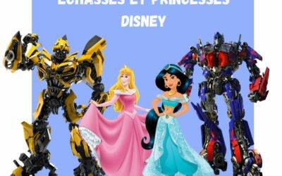 #Natale Transformers sur échasses et princesse disney