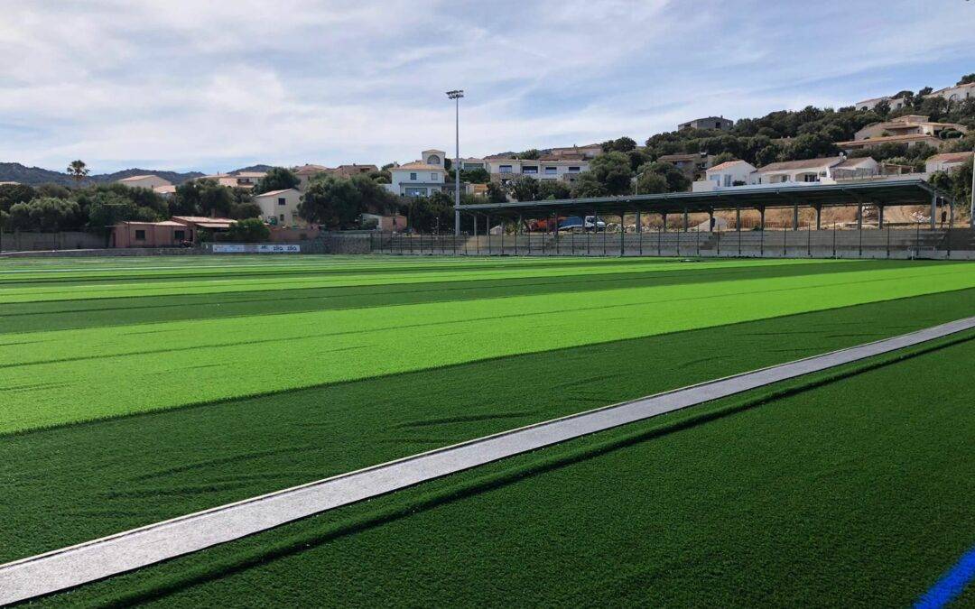 Travaux au stade municipal de L’Isula