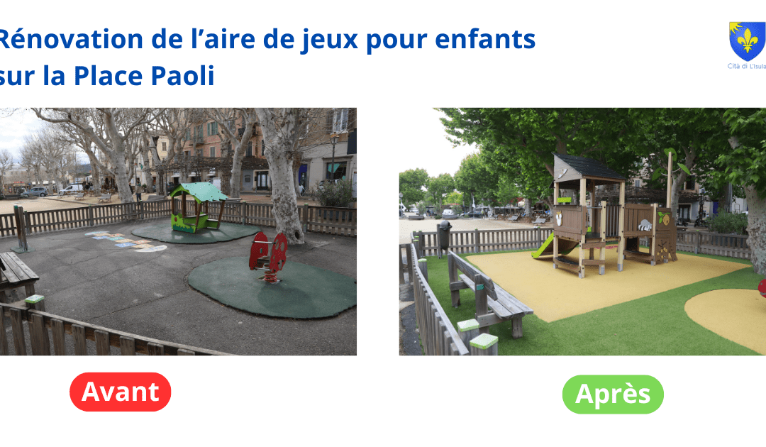 Nouvelle aire de jeux pour enfants
