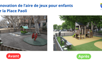 Nouvelle aire de jeux pour enfants