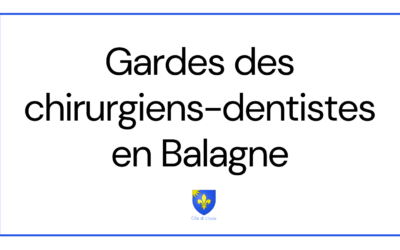Gardes des chirurgiens-dentistes en Balagne