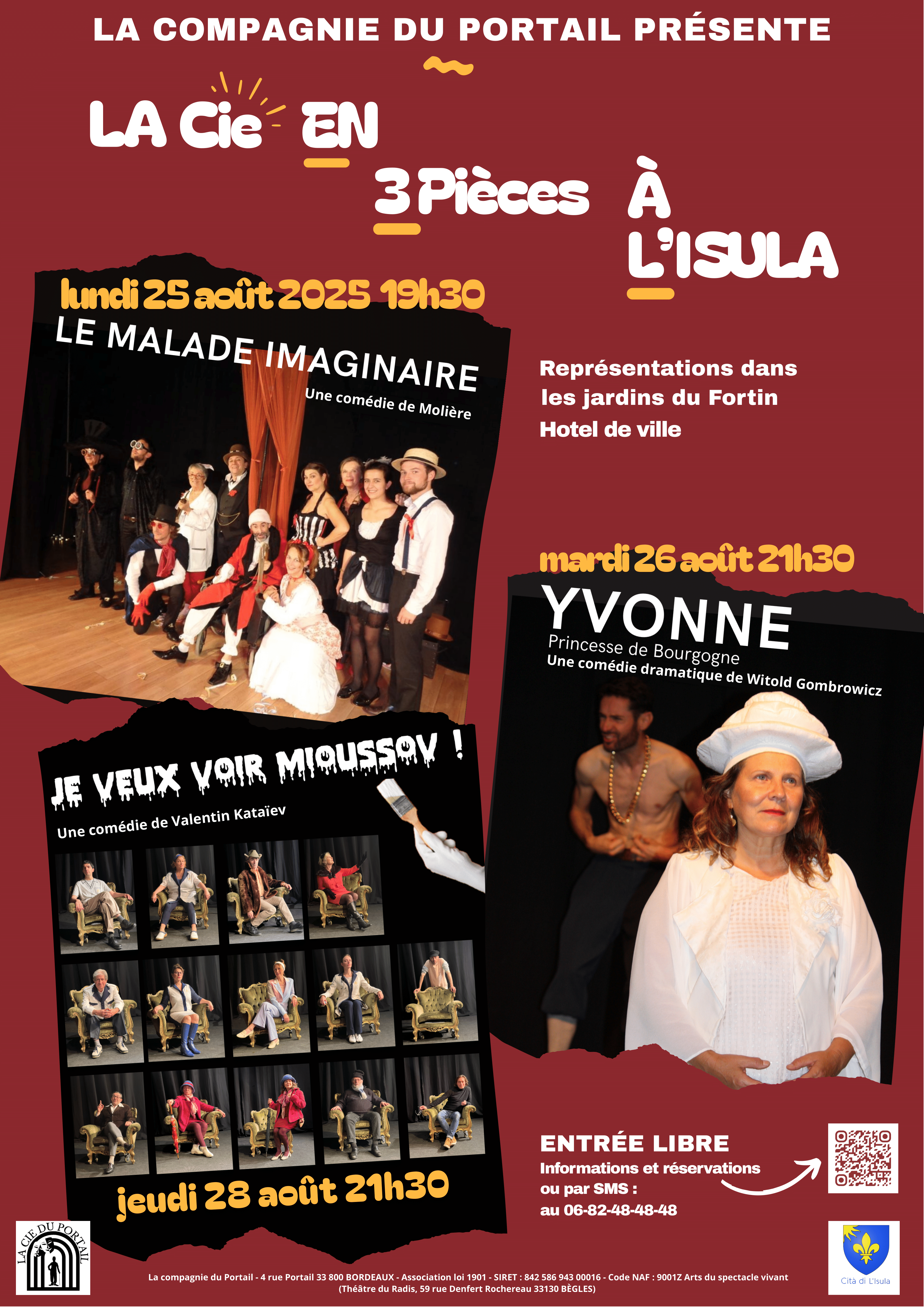 AFFICHE Cie en 3 PIECES ISULA -1