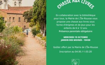 Chasse aux livres au jardin des Moines