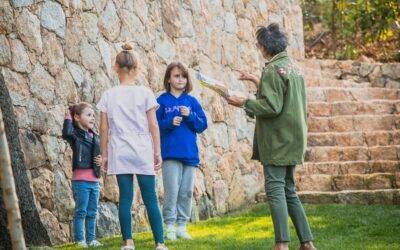 Chasse aux livre au jardin des Moines