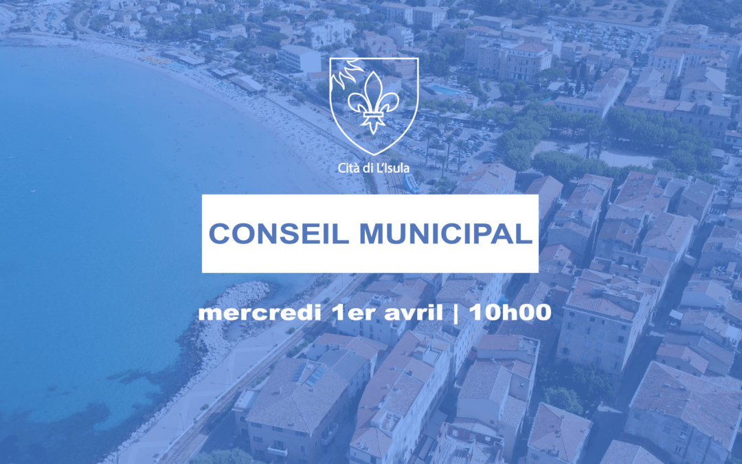 Ordre du jour du conseil municipal du 1er avril 2026