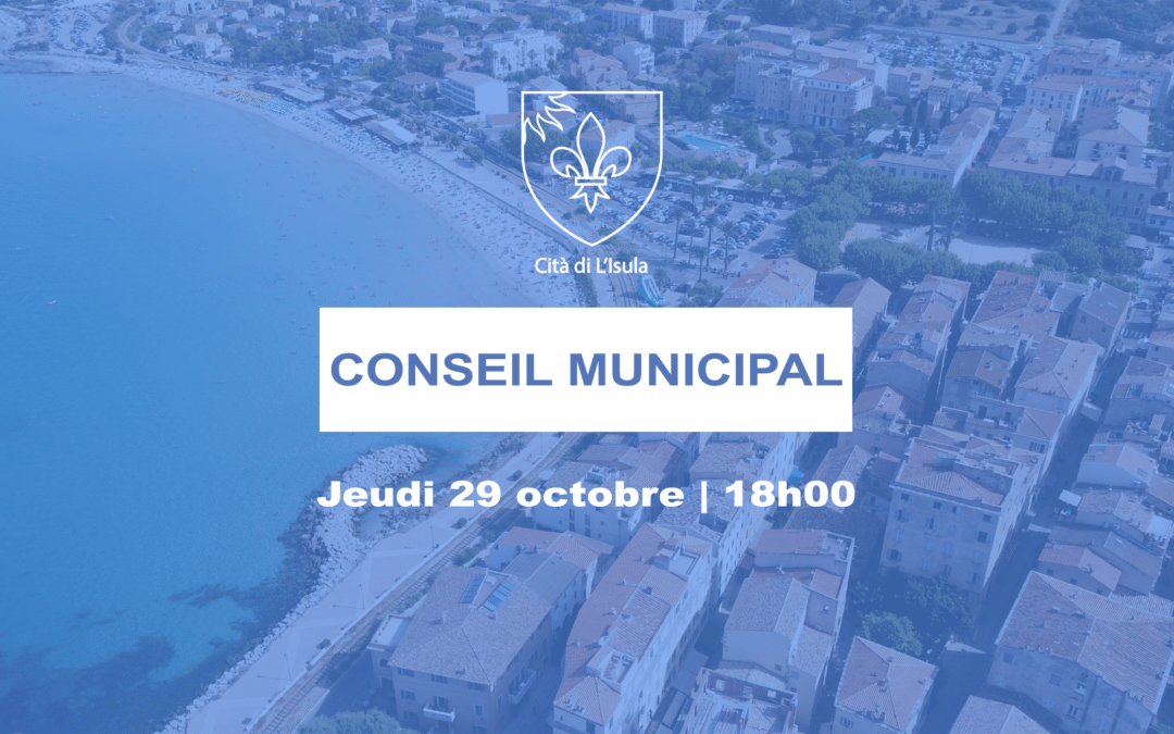 Ordre du jour du conseil municipal du 29 octobre 2026